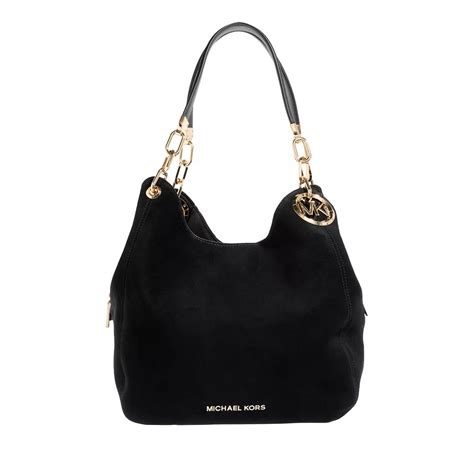 michael kors lillie large chain shoulder tote black|Lillie Large Signature Logo Shoulder Bag .